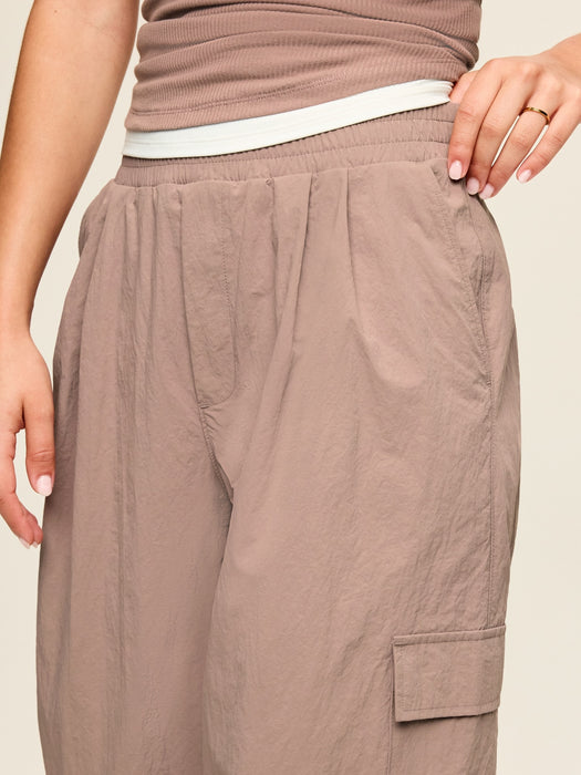 Mid-Rise Adjustable Active Woven Utility Pants