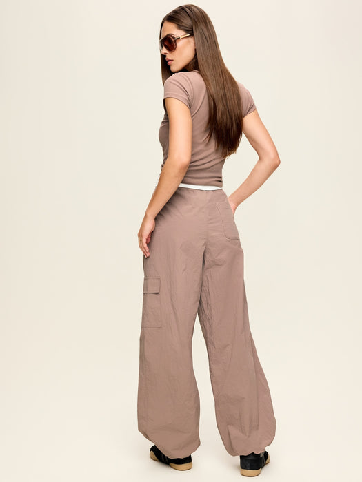 Mid-Rise Adjustable Active Woven Utility Pants