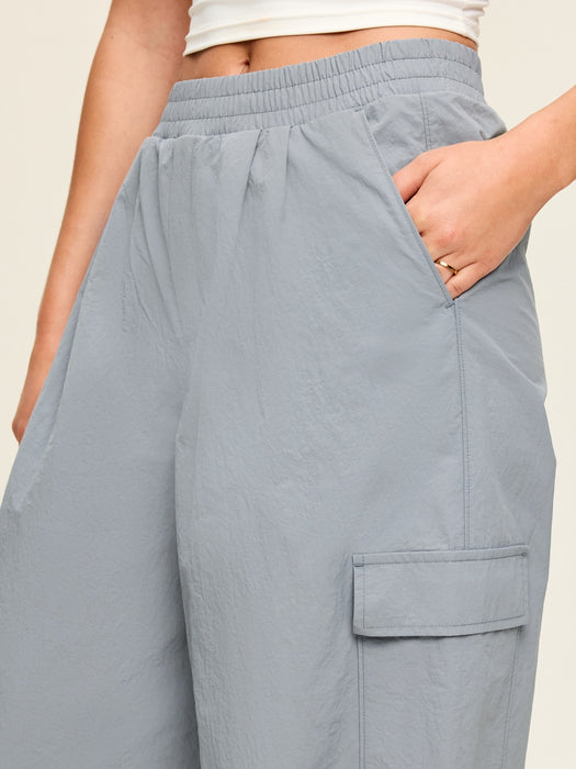 Mid-Rise Adjustable Active Woven Utility Pants