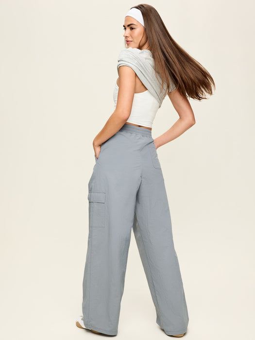 Mid-Rise Adjustable Active Woven Utility Pants