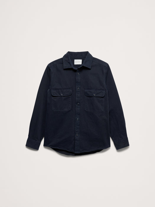 Cotton Twill Shirt Jacket