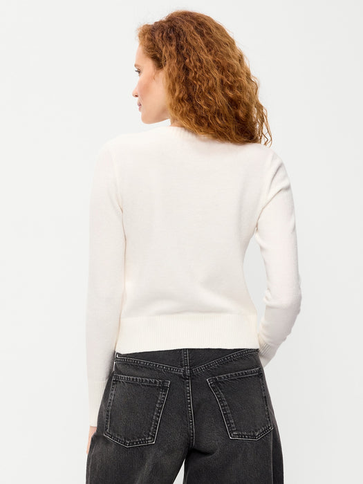 SoSoft Cropped Crew-Neck Cardigan