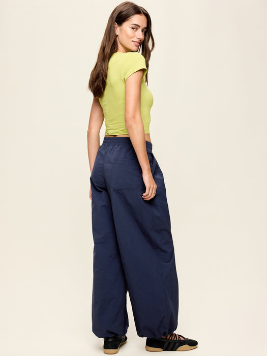 Mid-Rise Adjustable Active Woven Utility Pants