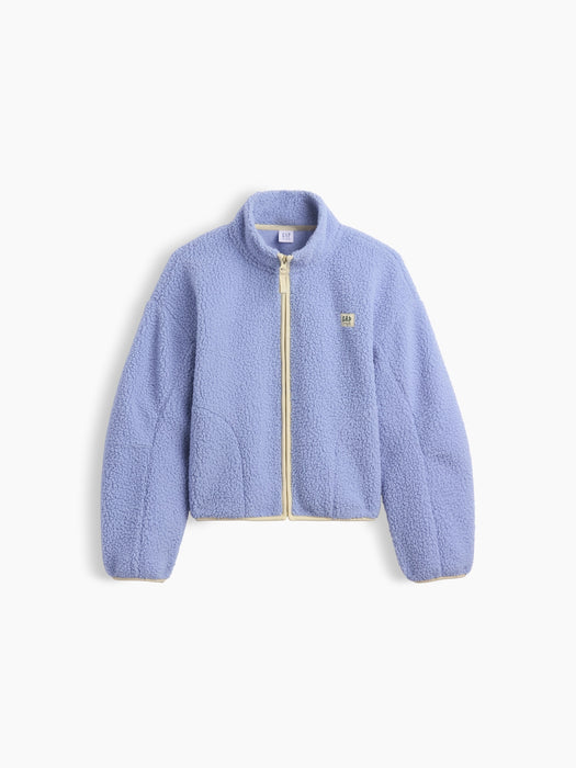 Kids Sherpa Relaxed Zip Jacket