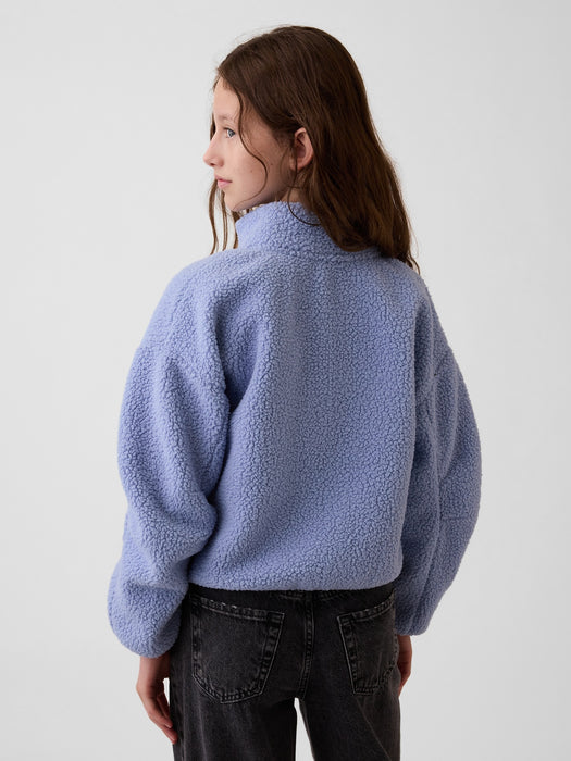 Kids Sherpa Relaxed Zip Jacket