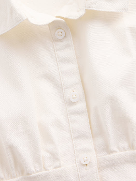 Kids Fitted Button-Front Top