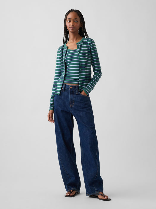 Modern Crewneck Cardigan