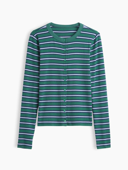 Modern Crewneck Cardigan