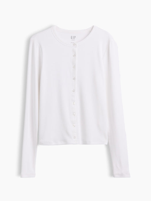 Modern Crewneck Cardigan