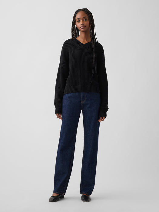 100% Cotton Oversized Shaker Sweater