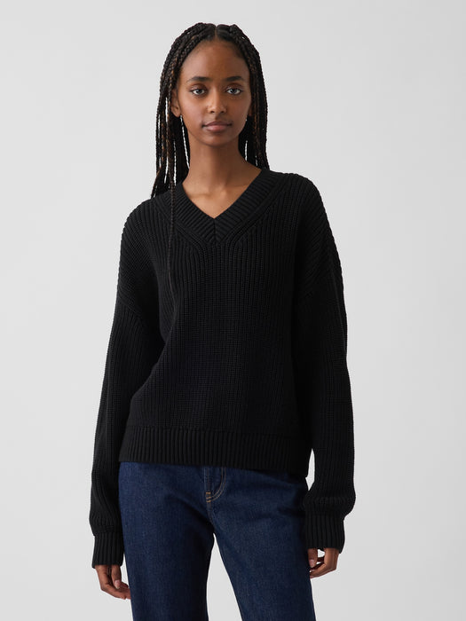 100% Cotton Oversized Shaker Sweater