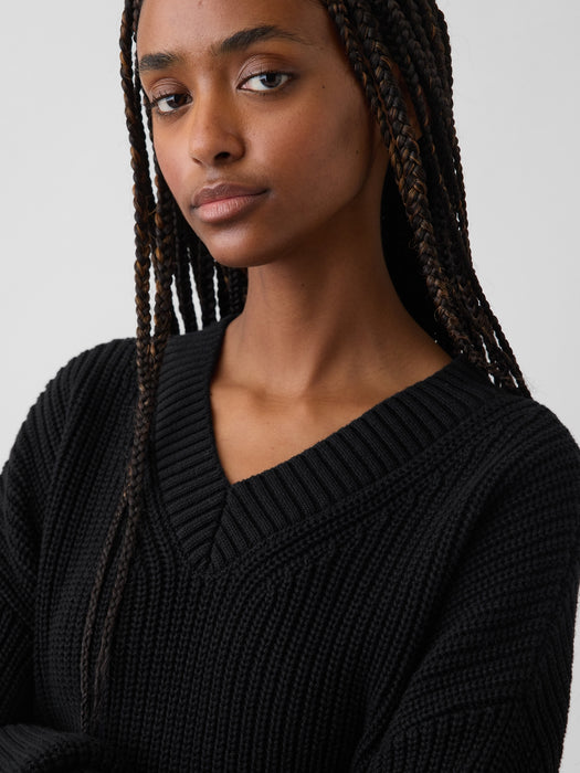 100% Cotton Oversized Shaker Sweater