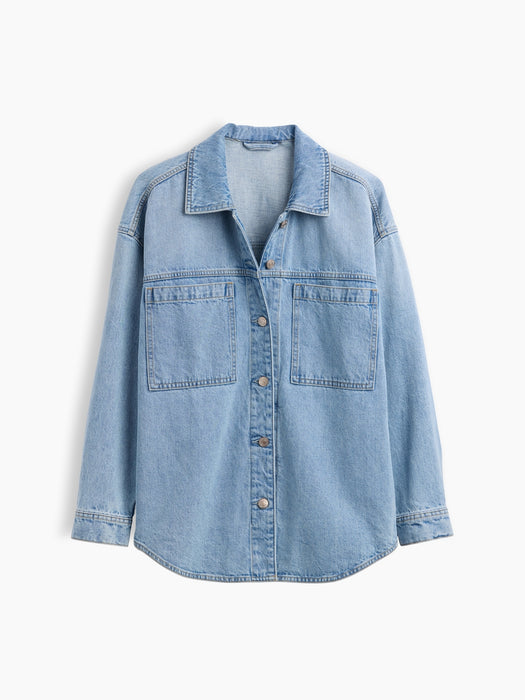 Denim Oversized Shirt Jacket