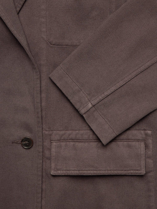 Cotton-Linen Utility Blazer