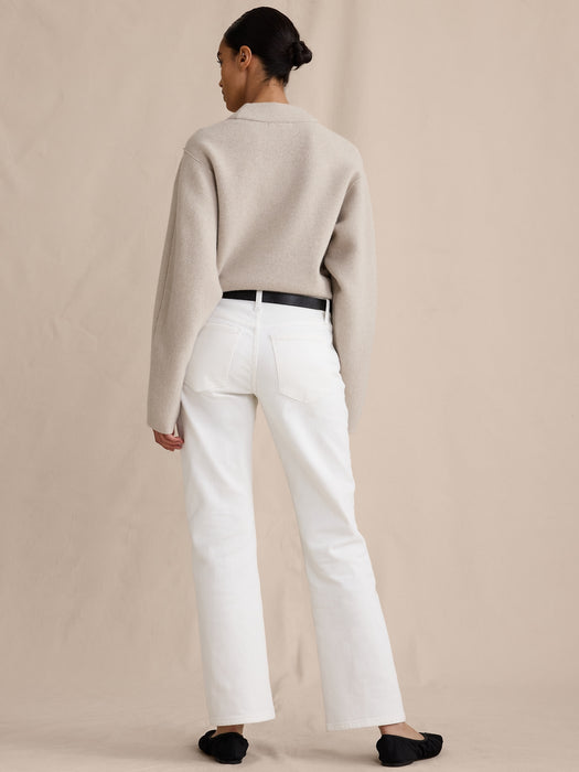 Low-Rise Kick-Straight Jean