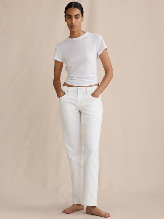 Low-Rise Kick-Straight Jean