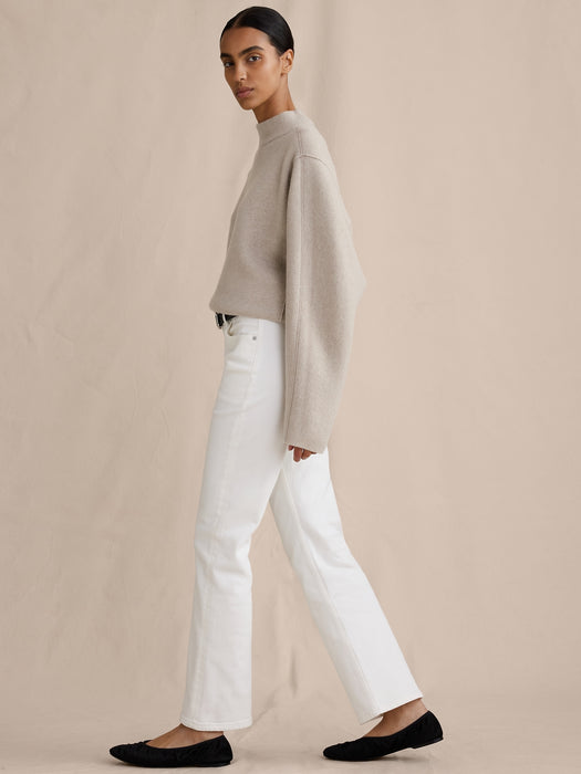 Low-Rise Kick-Straight Jean