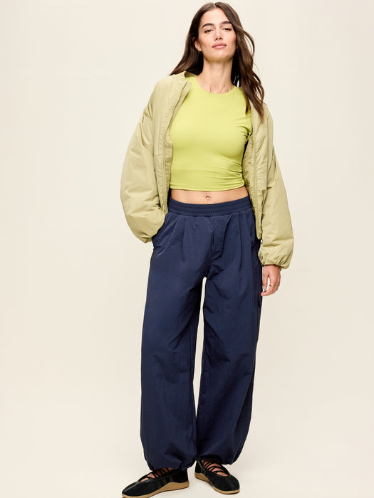 Mid-Rise Adjustable Active Woven Utility Pants