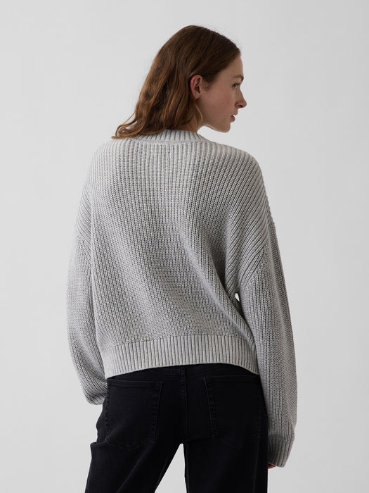 100% Cotton Oversized Shaker Sweater