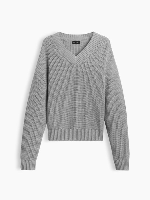 100% Cotton Oversized Shaker Sweater
