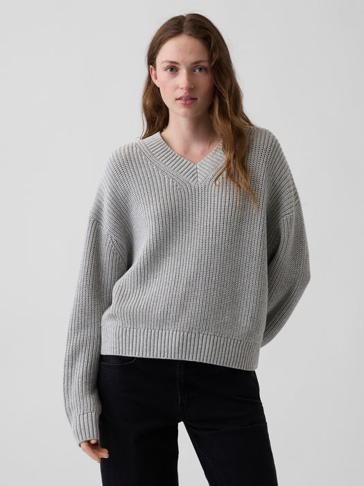 100% Cotton Oversized Shaker Sweater