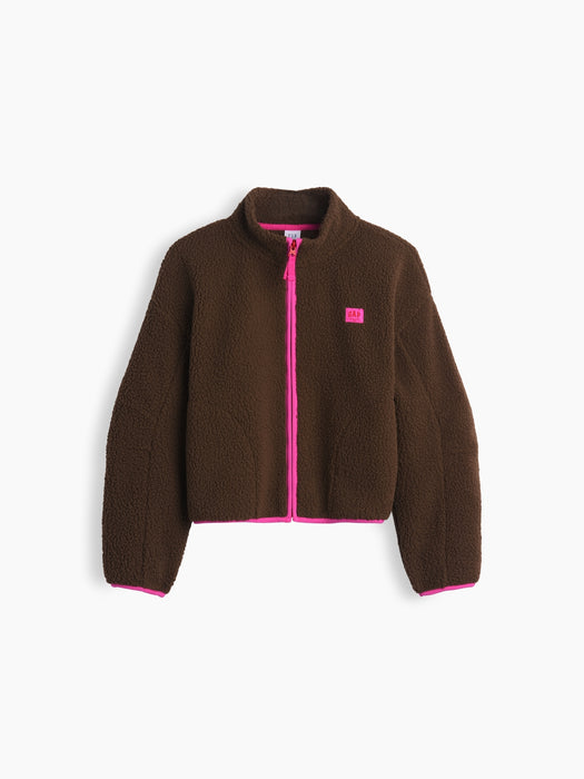 Kids Sherpa Relaxed Zip Jacket