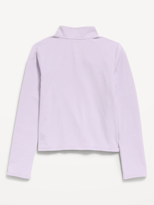 StudioSmooth Half-Zip Performance Top for Girls
