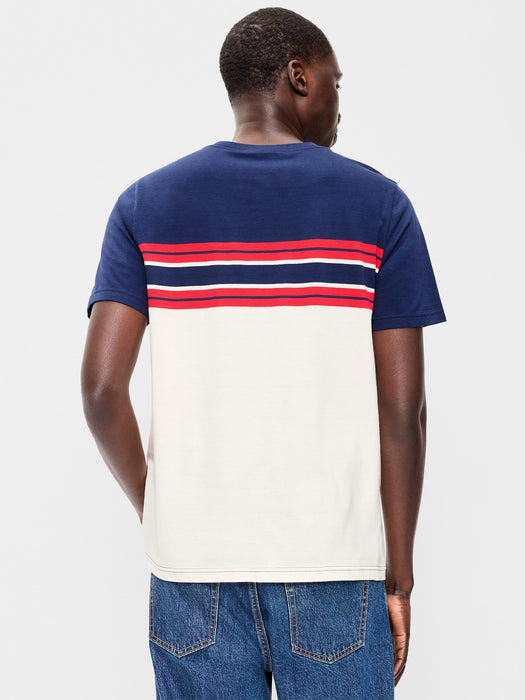 Crew-Neck Striped T-Shirt