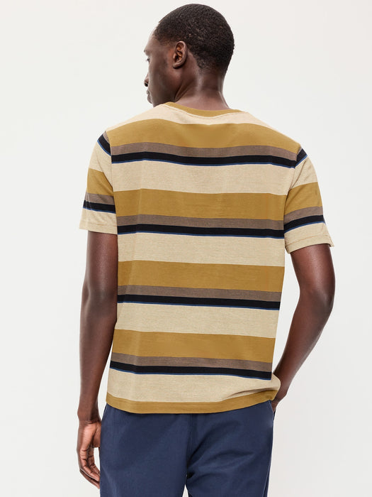 Crew-Neck Striped T-Shirt