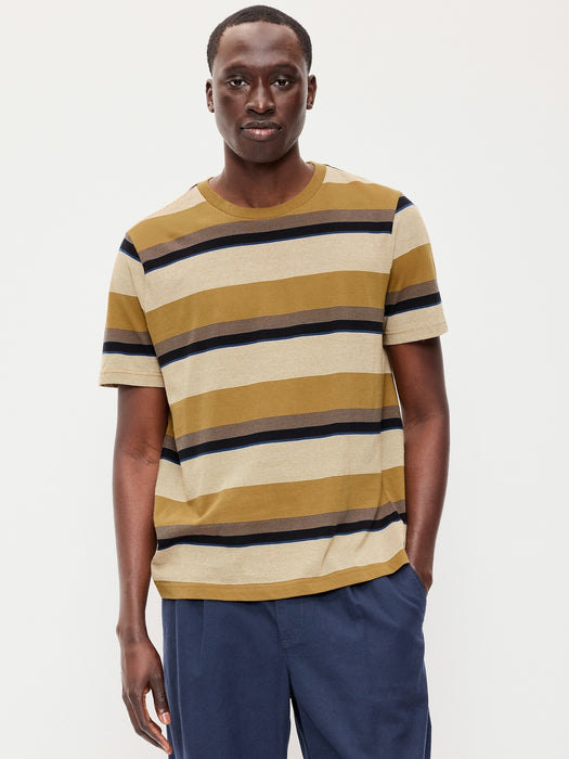 Crew-Neck Striped T-Shirt