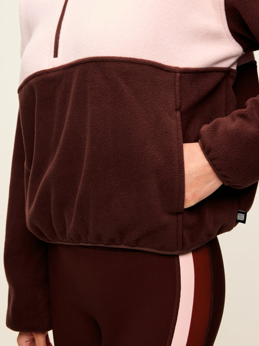 Oversized Half-Zip Performance Fleece Pullover