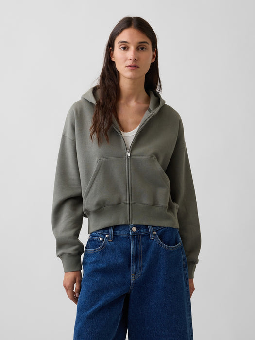 VintageSoft Wedge Zip Hoodie