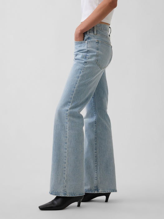 Mid Rise Relaxed Flare Jeans