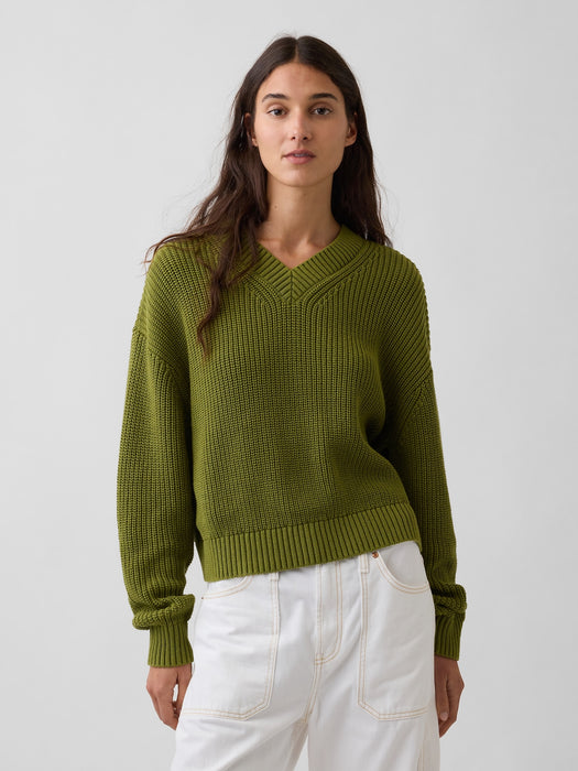 100% Cotton Oversized Shaker Sweater