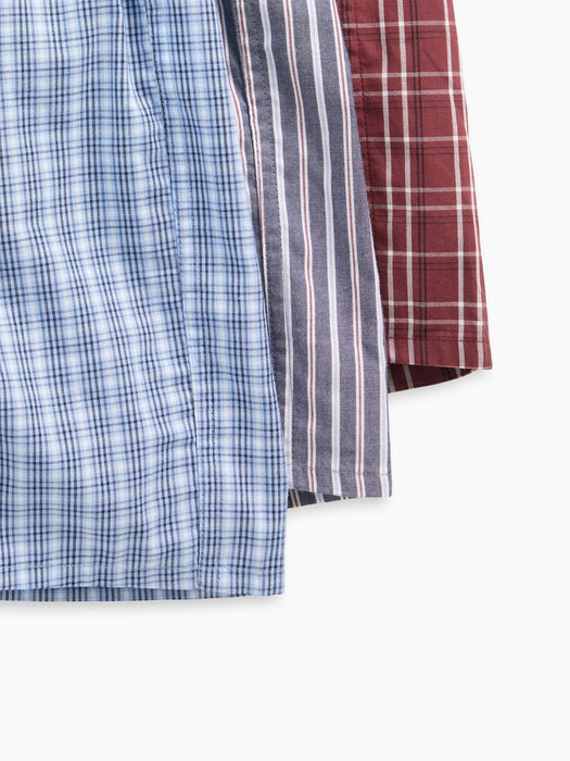 4.5" Poplin Boxers (3-Pack)