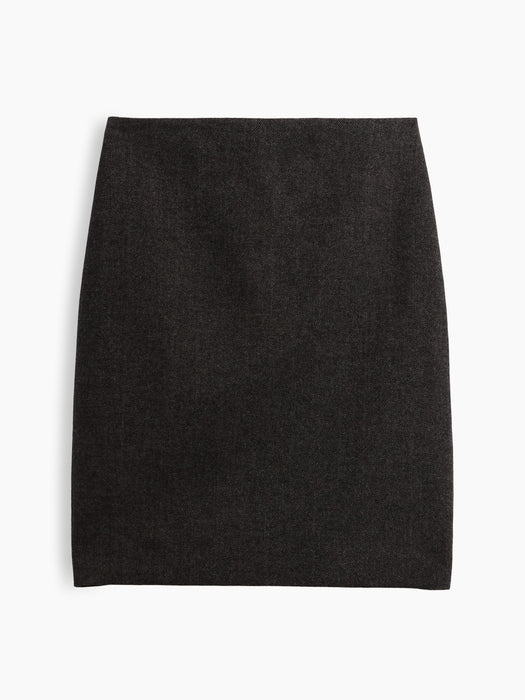 Herringbone Knee-Length Skirt