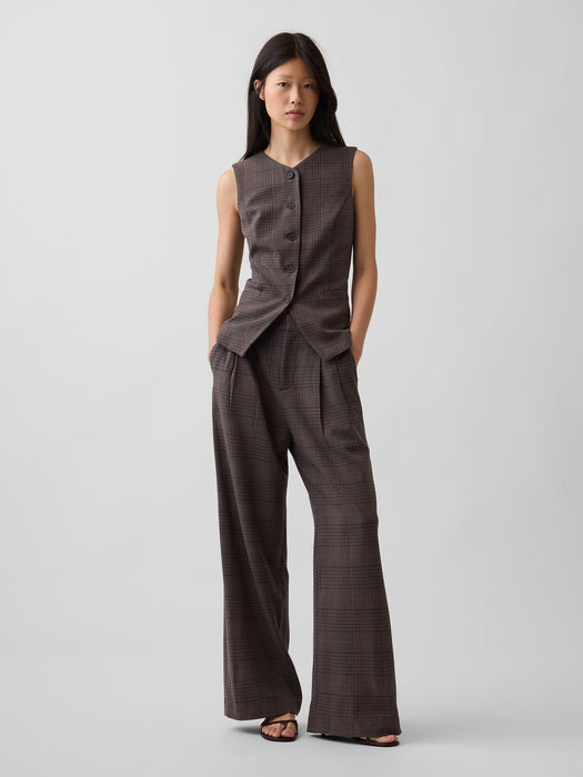 High-Neck Longline Vest