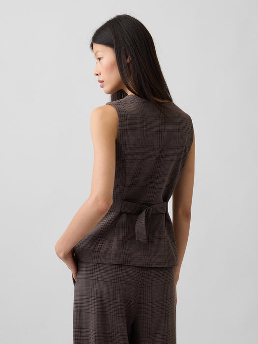 High-Neck Longline Vest