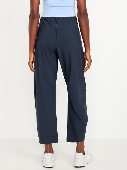 High-Waisted SleekTech Barrel Ankle Pants