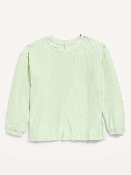 CloudMotion Long-Sleeve Tunic T-Shirt for Girls