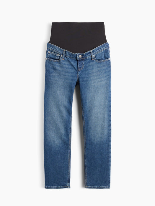 Maternity True Waistband Full Panel Cheeky Straight Jeans