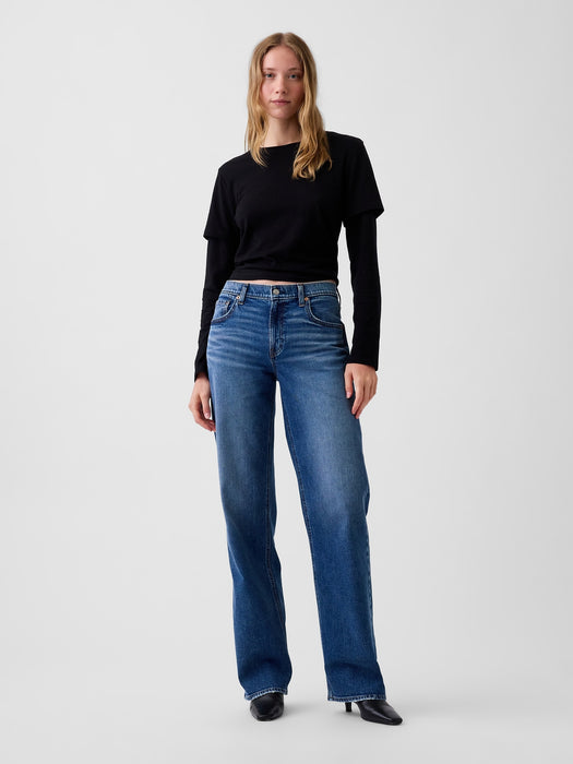 Low Rise '90s Loose Jeans