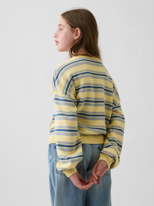 Kids 100% Cotton Oversized Rollneck Sweater