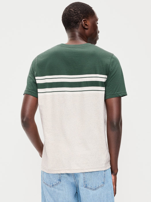 Crew-Neck Striped T-Shirt