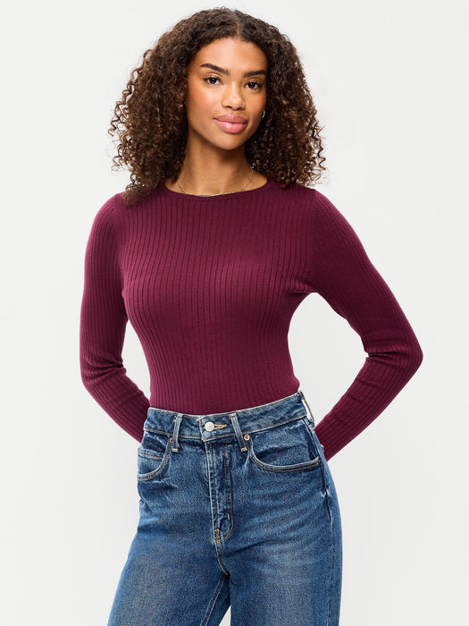 SoSoft Lite Crew-Neck Long-Sleeve Ribbed Sweater