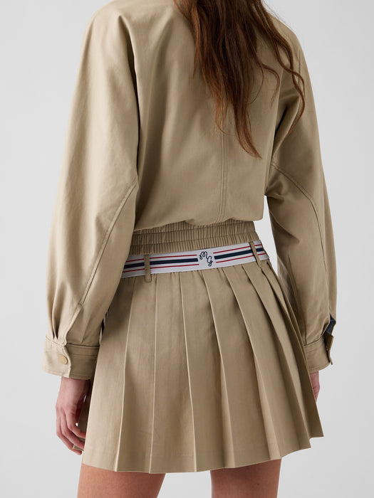 Gap × Malbon Pleated Twill Mini Skort