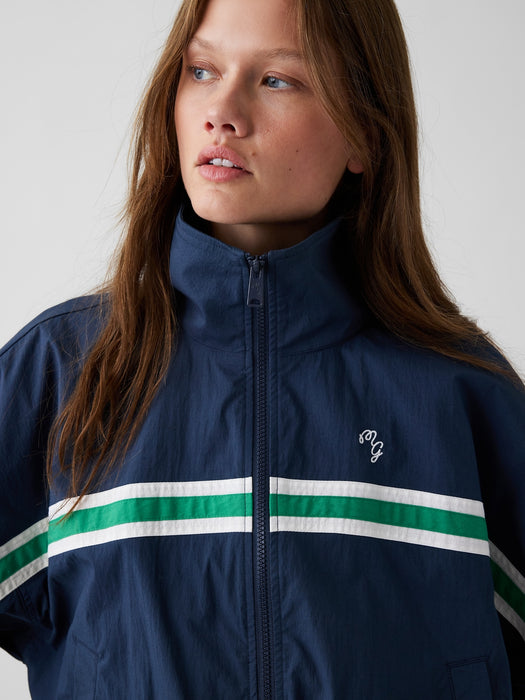 Gap × Malbon Textured Poplin Windbreaker