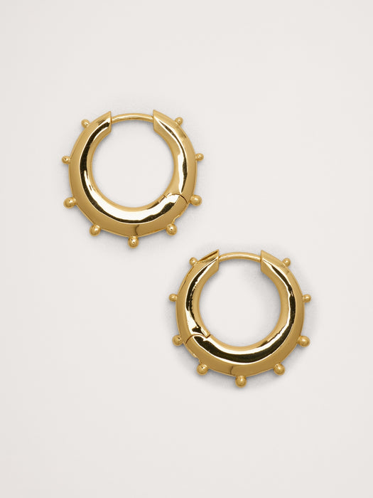 Mini Spiked Hoop Earrings