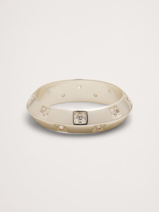 Sharp-Edge Gem Ring