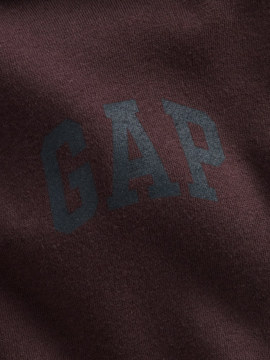 VintageSoft Crop Logo Hoodie